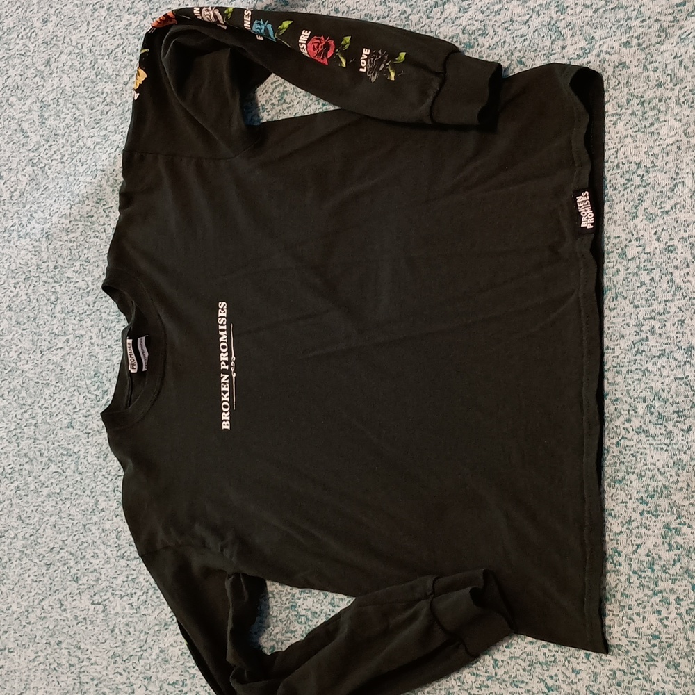 Broken Promises Graphic Long Sleeve Shirt Men's Size Medium